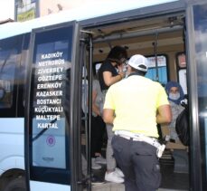 İstanbul'da, minibüslerde ayakta yolcu denetimi