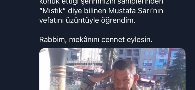 Kütahya'nın sevilen yüzü “Mıstık”ın vefatı üzdü