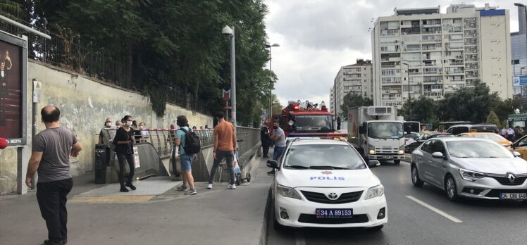 Metro istasyonunda intihar girişimi