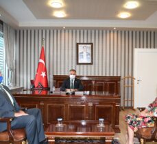 Vali Yazıcı'yı ziyaret eden Almanya'nın Antalya Başkonsolosu Wolfgang Wessel: