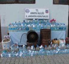 Amasya'da 4 bin 50 litre sahte içki ele geçirildi