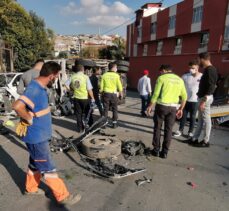 Gaziosmanpaşa'daki trafik kazasında 4 kişi yaralandı