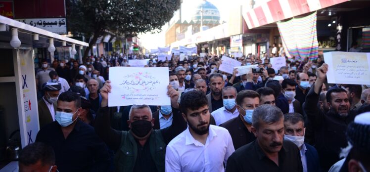 Irak'ın Halepçe kentinde, Fransa Cumhurbaşkanı Macron'un İslam karşıtı açıklamaları protesto edildi