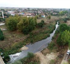 Kırklareli'nde kirlenen “Çimenli Deresi”nin rengi değişti