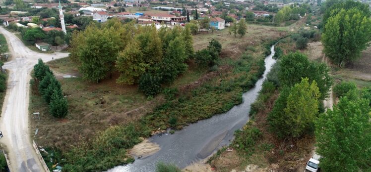 Kırklareli'nde kirlenen “Çimenli Deresi”nin rengi değişti