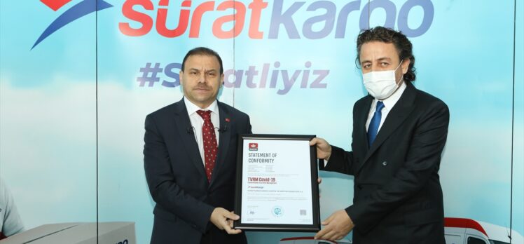 Sürat Kargo, TVRM Kovid-19 sertifikasını alan ilk kargo şirketi oldu