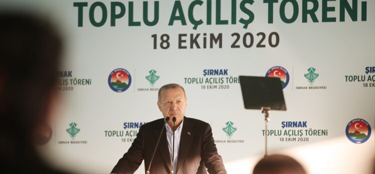 Cumhurbaşkanı Erdoğan Şırnak'ta Toplu Açılış Töreni'nde konuştu: (1)