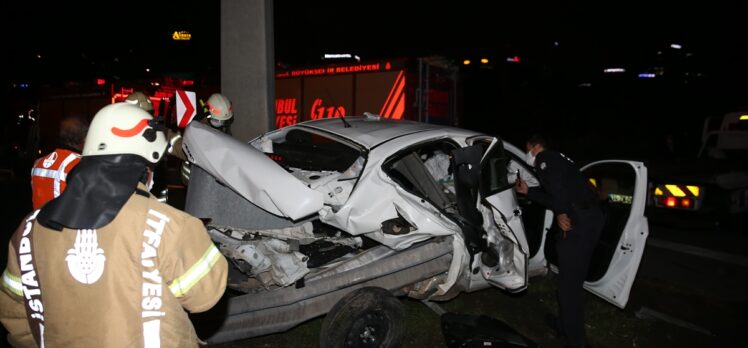 Ümraniye'de trafik kazası: 1 yaralı