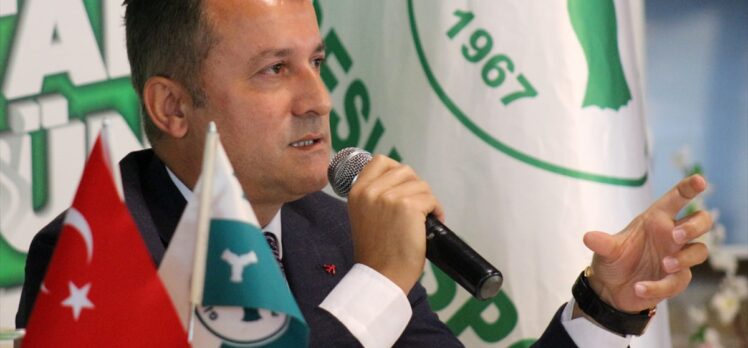 Giresunspor Kulübü Başkanı Hakan Karaahmet: “Kulübün önünü açmak istiyoruz”