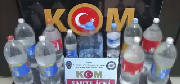 Hatay'da 1800 litre sahte içki ele geçirildi