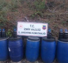 İzmir'de 1640 litre sahte içki ele geçirildi