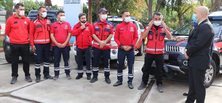 İzmir'deki depremde görev alan Adana UMKE ekibine teşekkür belgesi