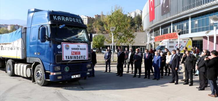 Karabük'ten İzmir'e yardım eli uzandı