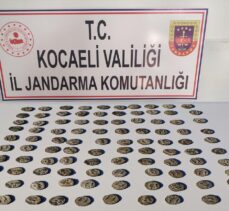 Kocaeli'de tarihi eser niteliğinde olduğu değerlendirilen 100 sikke ele geçirildi