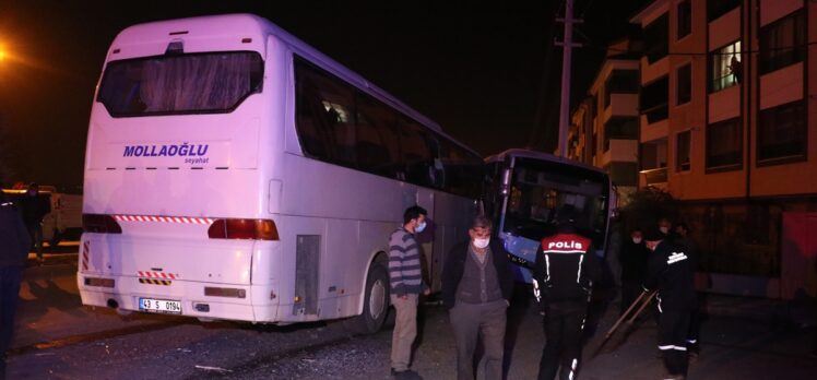 Kütahya'da işçi servis otobüsü ile özel halk otobüsü çarpıştı: 12 yaralı