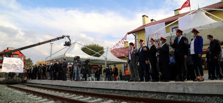 Erdoğan “Samsun-Sivas Demir Yolu Hattı Modernizasyonunun Tamamlanması Töreni”nde konuştu: