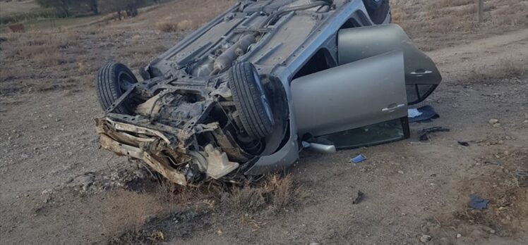 Yozgat'ta otomobilin devrilmesi sonucu iki polis hayatını kaybetti