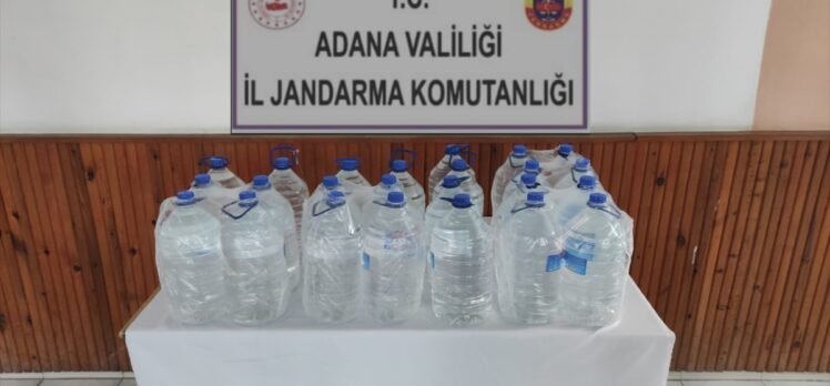 Adana’da 120 litre sahte içki ele geçirildi