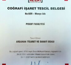 Ardahan'ın “Posof fasulyesi” Coğrafi İşaret Tescil Belgesi aldı