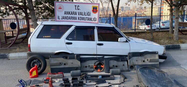 Başkentte otomobillerden hırsızlık yapan 2 zanlı tutuklandı