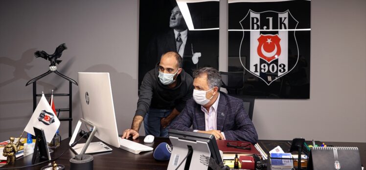 Beşiktaş Başkanı Ahmet Nur Çebi, AA'nın “Yılın Fotoğrafları” oylamasına katıldı