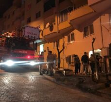 Bursa'da apartman boşluğunda çıkan yangın söndürüldü