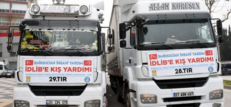 Bursa'dan Suriye'ye 2 yardım tırı yola çıktı