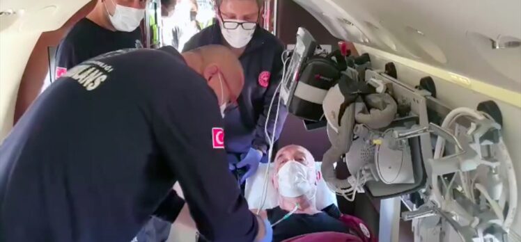 İspanya'da rahatsızlanan başantrenör Nedim Özbey, ambulans uçakla Türkiye'ye getiriliyor