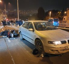 İzmir'de otomobile arkadan çarpan motosikletin sürücüsü yaşamını yitirdi