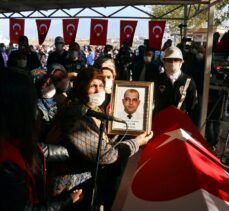 Kahramanmaraş'ta şehit olan polis memuru son yolculuğuna uğurlandı
