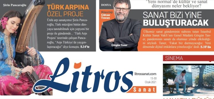 Dijital kültür sanat gazetesi “Litros Sanat” 15 Ocak'ta yayına başlıyor