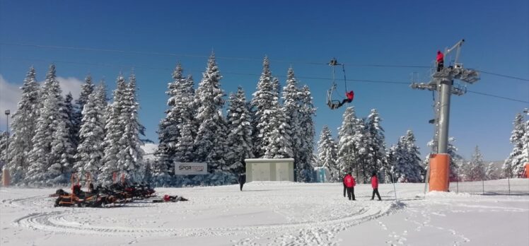 Kastamonu JAK timinden Ilgaz Dağı'nda arama kurtarma tatbikatı