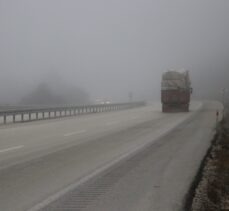 Kastamonu'da sis ulaşımı olumsuz etkiliyor