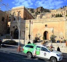 Mardin'de sokağa çıkma kısıtlamasında tarihi mekanlar sessizliğe büründü