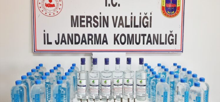 Mersin'de sahte içki operasyonunda 3 şüpheli yakalandı