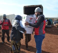 Sadakataşı Derneğinden selden etkilenen İdlib'teki sığınmacılara yardım