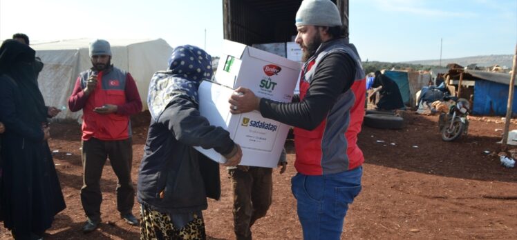 Sadakataşı Derneğinden selden etkilenen İdlib'teki sığınmacılara yardım