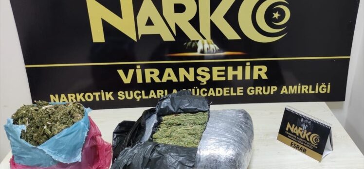 Şanlıurfa'da 5,5 kilogram esrar ele geçirildi, 4 şüpheli yakalandı