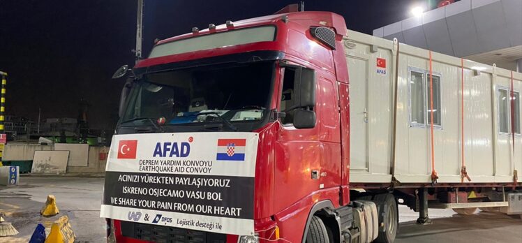 Türkiye'den Hırvatistan'a yardım