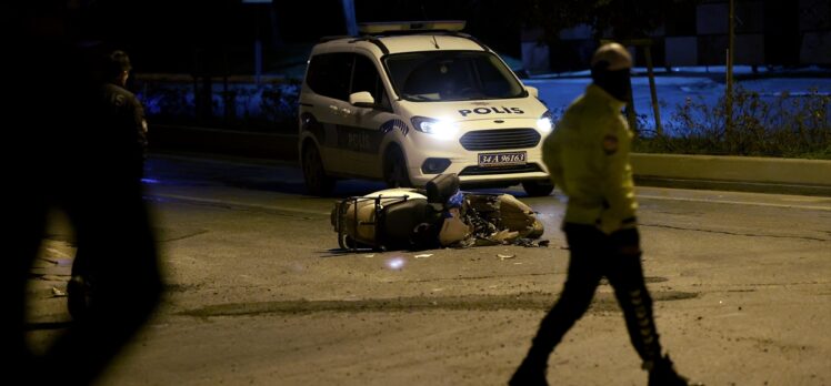 Ümraniye'de kamyonetle çarpışan motosikletin sürücüsü öldü