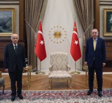 Cumhurbaşkanı Erdoğan'ın MHP Genel Başkanı Bahçeli ile görüşmesi başladı