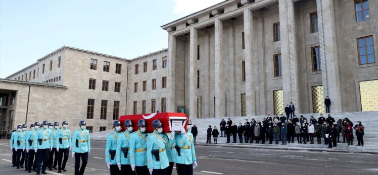 Eski CHP Ankara Milletvekili Öztürk için TBMM'de cenaze töreni düzenlendi