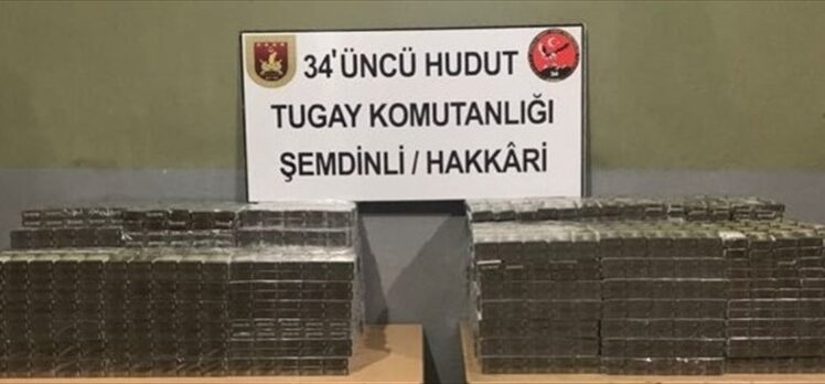 Hakkari, Hatay, Van ve Kilis hudut hatlarında uyuşturucu ile kaçak sigara ele geçirildi