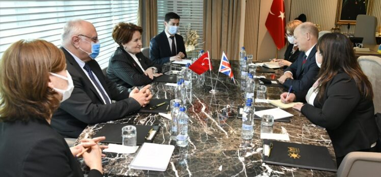 İYİ Parti Genel Başkanı Akşener, İngiltere'nin Ankara Büyükelçisi Chilcott ile görüştü