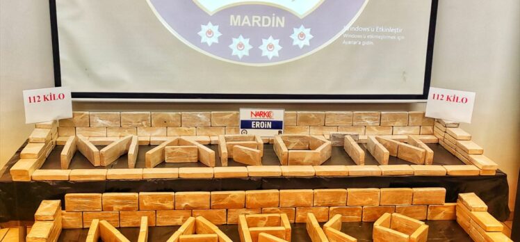 Mardin'de bir tırda 112 kilogram eroin ele geçirildi