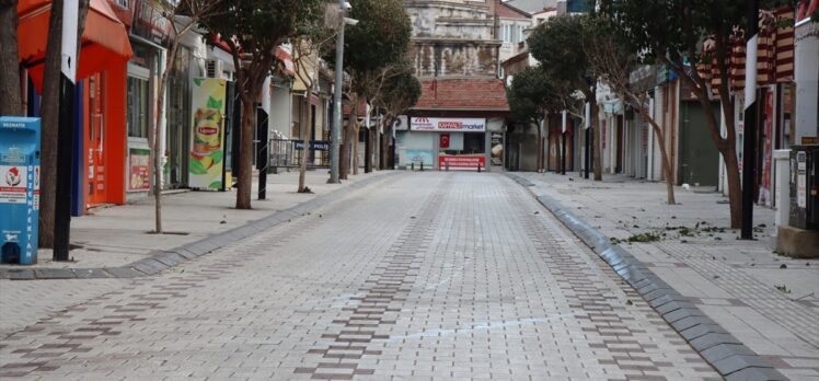 Trakya'da Kovid-19 tedbirleri kapsamındaki sokağa çıkma kısıtlamasına uyuluyor