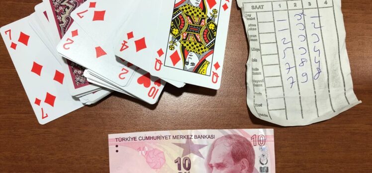 Zonguldak'ta kumar oynayan 6 kişiye 14 bin 557 lira para cezası verildi