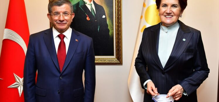 Davutoğlu'ndan Akşener'e nezaket ziyareti