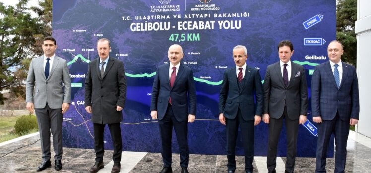 Gelibolu-Eceabat bölünmüş yol yapımında 26,5 kilometrelik kısım tamamlandı