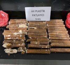 Hakkari'de 9 kilo 200 gram A-4 plastik patlayıcı ele geçirildi